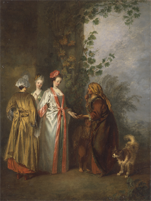 Watteau, diseuse de bonne aventure