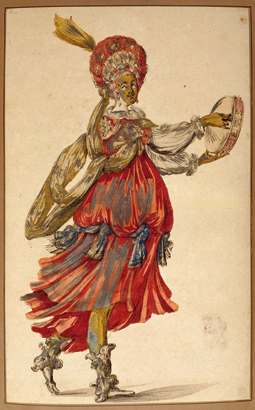 Ecole de Jacques Bellange, danseuse